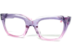 Classic Vintage Retro Style READING GLASSES READERS Thick Purple Frame Lens Strength +1.50