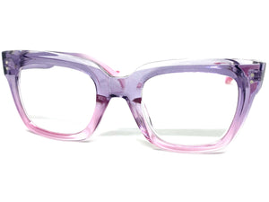 Classic Vintage Retro Style READING GLASSES READERS Thick Purple Frame Lens Strength +3.00