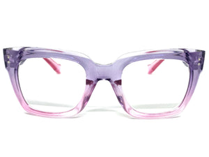 Classic Vintage Retro Style READING GLASSES READERS Thick Purple Frame Lens Strength +3.00