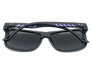 Classic Biker Sporty Trendy Hardcore SUNGLASSES Square Black Frame 6821