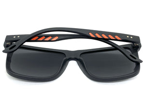 Classic Biker Sporty Trendy Hardcore SUNGLASSES Square Black Frame 6821