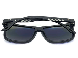 Classic Biker Sporty Trendy Stylish SUNGLASSES Square Black Frame 6821