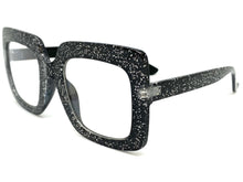 Oversized Classic Vintage Retro Style Clear Lens EYEGLASSES Large Square Black Frame 80984