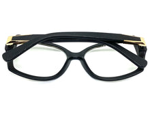 Classic Vintage Retro Style Clear Lens EYEGLASSES Large Square Black Frame 89005