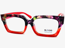 Classic Vintage Retro Style Blue Light Blocking Computer EYEGLASSES Large Thick Red Frame 2016