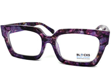 Classic Vintage Retro Style Blue Light Blocking Computer EYEGLASSES Large Thick Purple Frame 2016