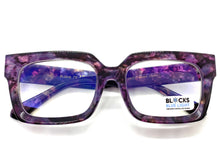 Classic Vintage Retro Style Blue Light Blocking Computer EYEGLASSES Large Thick Purple Frame 2016