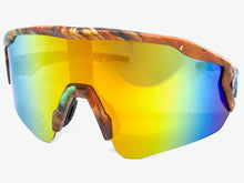 Oversized Sporty Wrap Around Style SUNGLASSES Large Graffiti Frame 80469