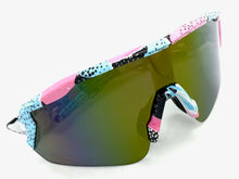 Oversized Sporty Wrap Around Style SUNGLASSES Large Graffiti Frame 80469