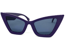 Oversized Vintage Retro Cat Eye Style SUNGLASSES Purple  Frame 2040