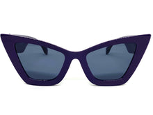Oversized Vintage Retro Cat Eye Style SUNGLASSES Purple  Frame 2040