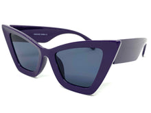 Oversized Vintage Retro Cat Eye Style SUNGLASSES Purple  Frame 2040