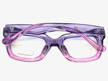 Classic Vintage Retro Style Blue Light Blocking Computer EYEGLASSES Large Thick Purple Frame 2018