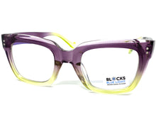 Classic Vintage Retro Style Blue Light Blocking Computer EYEGLASSES Large Thick Purple Frame 2018