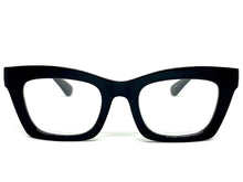 Classic Vintage Retro Style READING GLASSES READERS Black Frame Lens Strength +1.25