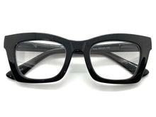 Classic Vintage Retro Style READING GLASSES READERS Black Frame Lens Strength +1.25