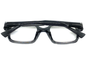 Classic Vintage Retro Style READING GLASSES READERS Square Gray Frame R297