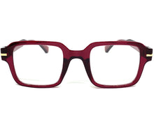 Classic Vintage Retro Style READING GLASSES READERS Square Boysenberry Frame R297