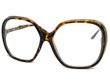 Oversized Vintage Retro Style Clear Lens EYEGLASSES Large Square Tortoise Frame 89024