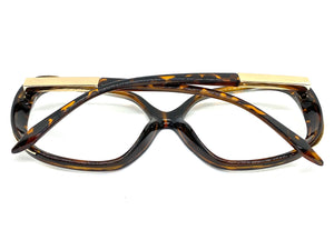 Oversized Vintage Retro Style Clear Lens EYEGLASSES Large Square Tortoise Frame 89024