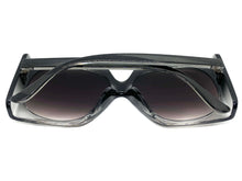 Oversized Vintage Retro Style SUNGLASSES Large Square Gray Frame E1413