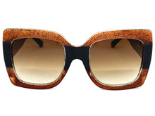 Oversized Vintage Retro Style SUNGLASSES Large Thick Square Frame 1849