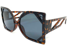 Oversized Vintage Retro Style SUNGLASSES Large Square Tortoise Frame 80080