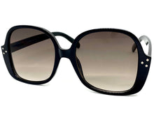 Oversized Classic Vintage Retro Style SUNGLASSES Large Square Black Frame 80314