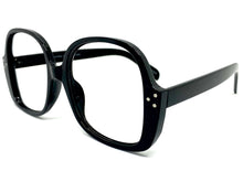 Oversized Classic Vintage Retro Style Large Square Black Lensless Eye Glasses- Frame Only NO Lens 80314