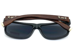 Classic Biker Gangster Hardcore LOCS SUNGLASSES Black Frame 91147