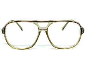 Classic TRUE Vintage Retro Aviator Style READING GLASSES READERS Clear Brown Frame Lens Strength +3.00