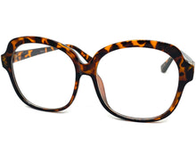 Oversized Classic Vintage Retro Style Clear Lens EYEGLASSES Large Tortoise Frame 6037
