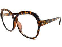 Oversized Classic Vintage Retro Style Clear Lens EYEGLASSES Large Tortoise Frame 6037