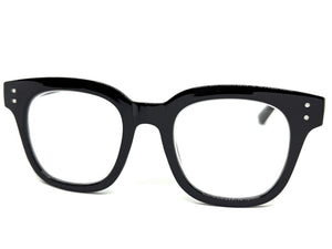 Classic Elegant Vintage Retro Style READING GLASSES READERS Black Frame - Lens Strength +2.50