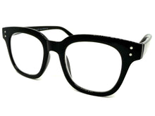Classic Elegant Vintage Retro Style READING GLASSES READERS Black Frame - Lens Strength +2.50