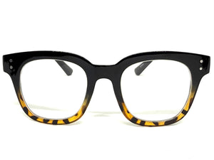 Classic Elegant Vintage Retro Style READING GLASSES READERS Black Frame - Lens Strength +1.50