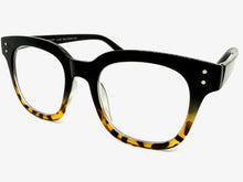 Classic Elegant Vintage Retro Style READING GLASSES READERS Black Frame - Lens Strength +1.50