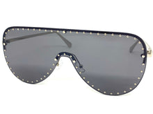 Oversized Exaggerated Modern Retro Style SUNGLASSES Large Silver Frame 2292