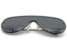 Oversized Exaggerated Modern Retro Style SUNGLASSES Large Silver Frame 2292