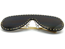 Oversized Exaggerated Modern Retro Style SUNGLASSES Large Gold Frame 2292