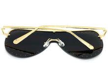 Oversized Exaggerated Modern Retro Style SUNGLASSES Large Gold Frame 2292