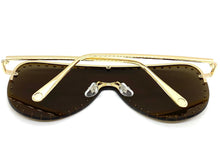 Oversized Exaggerated Modern Retro Style SUNGLASSES Large Gold Frame 2292