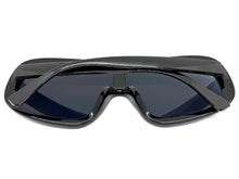 Oversized Exaggerated Modern Rerto Shield Style SUNGLASSES Large Black Frame 7290