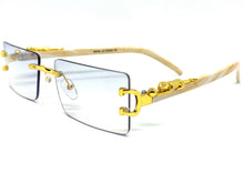 Classy Elegant Sophisticated Luxury Hip Hop Style SUNGLASSES Gold & Marble Frame E0961