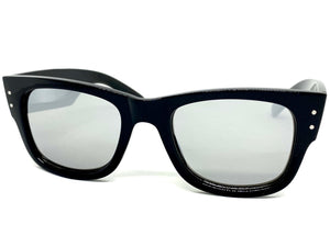 Classic Vintage Retro Style SUNGLASSES Thick Square Black Frame 6034