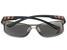 Classic Modern Trendhy Sporty Biker Style SUNGLASSES Sleek Gunmetal Frame 21036