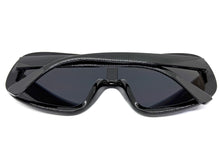 Oversized Exaggerated Modern Rerto Shield Style SUNGLASSES Large Black Frame 7290