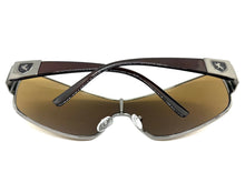 Classic Contemporary Modern Wrap Shield Style SUNGLASSES Sleek Gunmetal Frame 3396