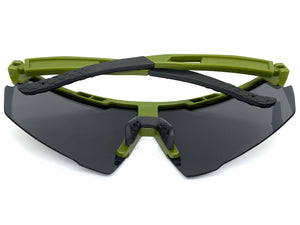 Oversized Retro Sporty Wrap Around Style SUNGLASSES Large Dark POLARIZED Lens XSP0008