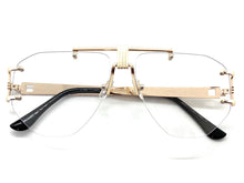 Classy Elegant Retro Luxury Aviator Style Clear Lens EYEGLASSES Gold Frame 2610